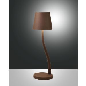 Fabas Luce LED-Tischleuchte JUDY Rostbraun 3679-30-361