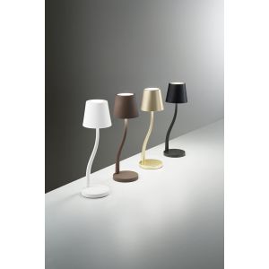 Fabas Luce LED-Tischleuchte JUDY Rostbraun 3679-30-361