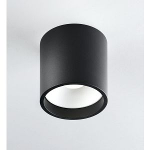 LED-Deckenspot SOLO ROUND 10cm schwarz/weiß 3000K