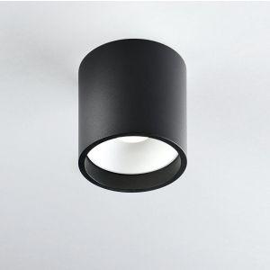 LED-Deckenspot SOLO ROUND 8cm schwarz/weiß 2700K
