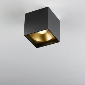 Light-Point LED-Deckenspot SOLO SQUARE 8cm schwarz/gold 3000K 258997