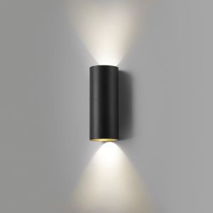 LED-Wandleuchte ZERO 20cm schwarz/gold