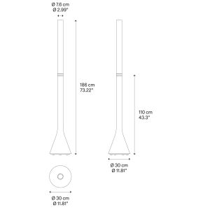 Lodes LED-Stehleuchte CROMA grün/schwarz 17270 7000