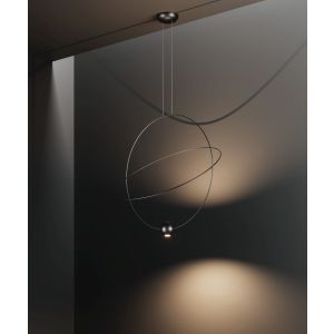 Lodes LED-Pendelleuchte ELARA 60cm/80cm schwarz/gold 2700K/3000K 20621