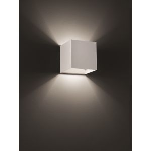Lodes LED-Wandleuchte LASER 10x10cm weiß 03652 10