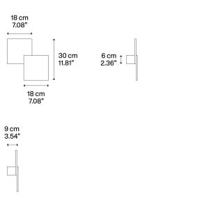 Lodes LED-Wand-/Deckenaußenleuchte PUZZLE OUTDOOR SQUARE 14692