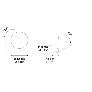 Lodes PUZZLE SINGLE ROUND OUTDOOR LED-Wandaußenleuchte 15991