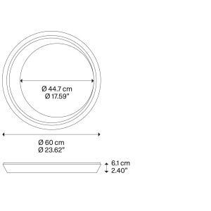 Lodes LED-Deckenleuchte TIDAL weiß 2700K 19930 1027