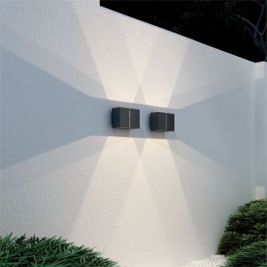 LOOM Design LED-Wandaußenleuchte ASK Schwarz 807-001