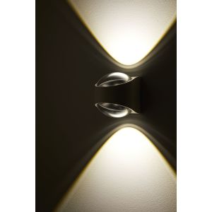 LOOM Design LED-Wandaußenleuchte SAGA Schwarz 830-002