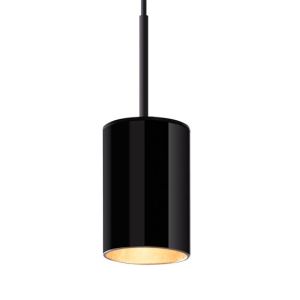 Lumexx LED-Einzelpendel LENXX 2700K schwarz/gold 1-562-27-2