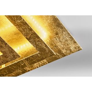 Lupia LED-Deckenleuchte SQUARE 40x40cm Blattgold 2820-1-38