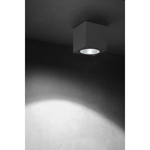 LED-Deckenaußenleuchte KUBUS anthrazit
