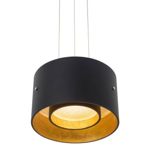 Oligo LED-Einzelpendel TROFEO Schwarz-Gold | Pendelleuchten