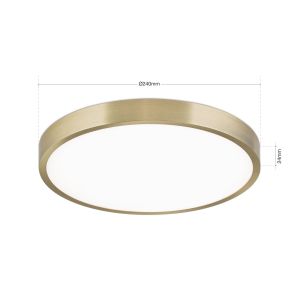Orion LED-Wand-/Deckenleuchte BULLY 24cm Patina DL 7-657/24 Patina