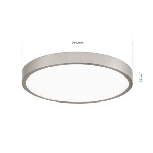 Orion LED-Wand-/Deckenleuchte BULLY 24cm Satin DL 7-657/24 satin