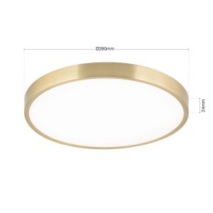 Orion LED-Wand-/Deckenleuchte BULLY 28cm Patina DL 7-657/28 Patina