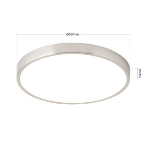 Orion LED-Wand-/Deckenleuchte BULLY 28cm Satin DL 7-657/28 satin