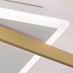 orion- LED-Deckenleuchte EMANUEL 50x60 cm weiß-gold DL 7-692 weiß-gold