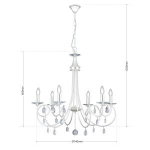 Orion Krone GIADA 74cm Silber LU 1670/6 silber-matt