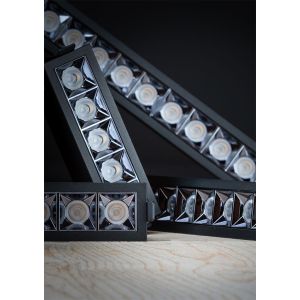 TLG SLC LED-Downlight PIXEL X3 schwarz/weiß 2700K/3000K SLC126-3er