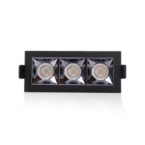 TLG SLC LED-Downlight PIXEL X3 schwarz/weiß 2700K/3000K SLC126-3er