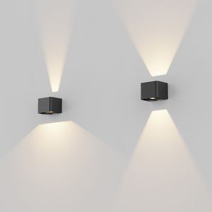 TLG SLC LED-Wandaußenleuchte SHADOW schwarz (mit 2 Steckdosen) SLC1410