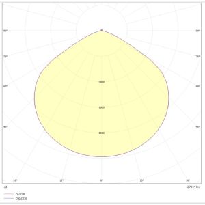 TLG SLC LED-Hochregalleuchte 26cm schwarz 4000K SLC8800