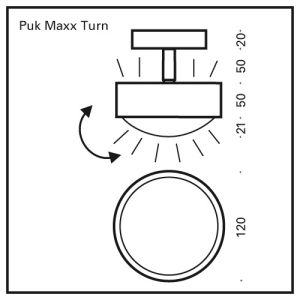 Top Light PUK MAXX TURN Deckenleuchte (Downlight) 2-3028001-H 2-3028002-H 2-3028003-H 2-3028004-H 2-3028005-H 2-3028006-H 2-3028007-H