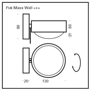 Top Light PUK MAXX WALL + Wandleuchte 2-30801-H 2-30802-H 2-30803-H 2-30804-H 2-30805-H 2-30806-H 2-30807-H
