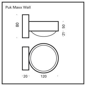 Top Light PUK MAXX WALL LED-Wandleuchte 2-30813