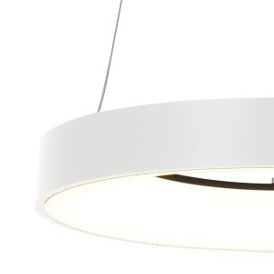 Steinhauer Lighting LED-Pendelleuchte RINGLEDE Weiß 38 cm 3299W