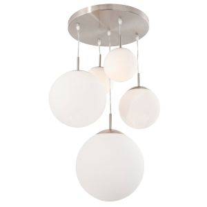Pendelleuchte BOLLIQUE Silber 5-flammig