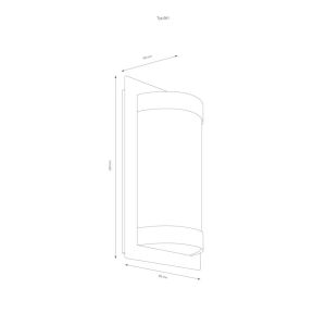 LCD Wandleuchte mit integriertem Bewegungsmelder 061SEN