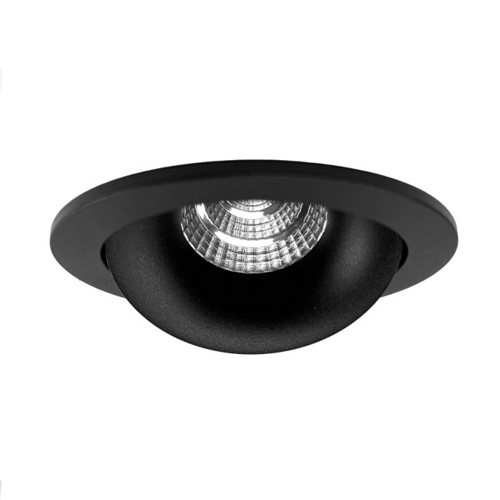 LED-Einbaustrahler MOBiDIM COB STYLE R IP20 45° schwenkbar schwarz