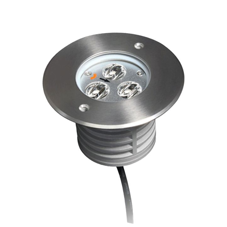 Mobilux LED-Bodeneinbaustrahler IP67 R240V 3x3W 45° 3000K silber Mobilux LED-Bodeneinbaustrahler IP67 R240V 3x3W 45° 3000K silber