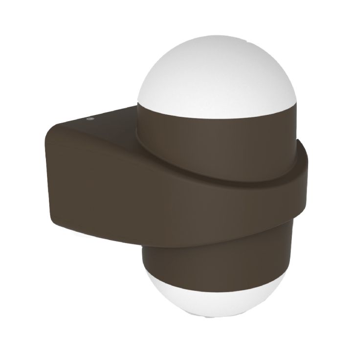 Mobilux LED-Wandleuchte GLOBE IP54 2x6W 3000K dunkelgrau