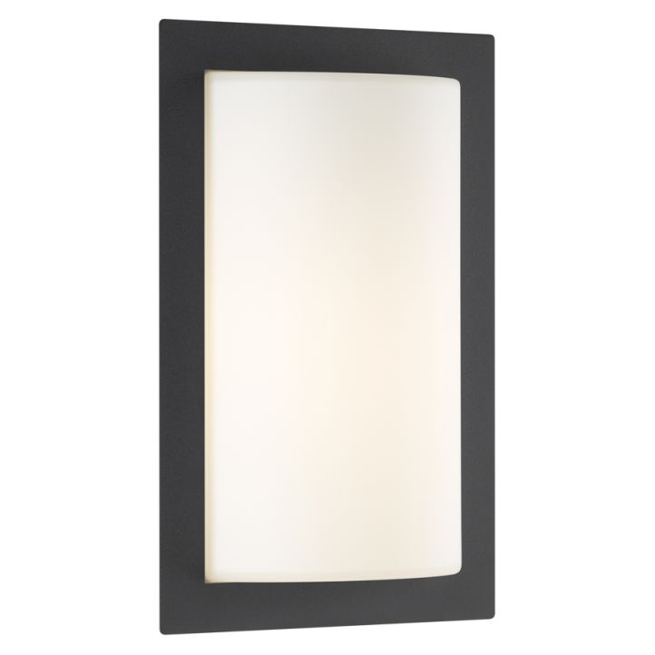 LCD Wandaußenleuchte mit Sensor 31x20cm graphit 044SEN LCD Wandaußenleuchte mit Sensor 31x20cm graphit 044SEN