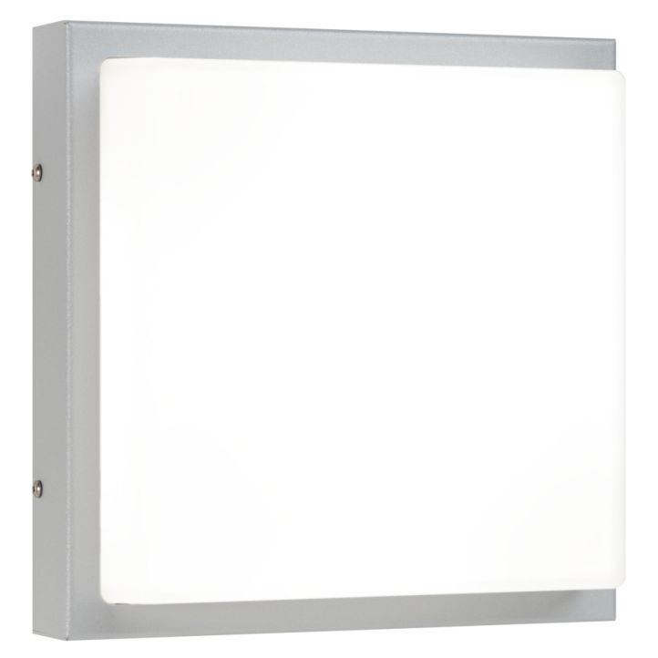 LCD LED-Wandaußenleuchte mit Bewegungsmelder 25x25cm Silber 047LEDSEN LCD LED-Wandaußenleuchte mit Bewegungsmelder 25x25cm Silber 047LEDSEN