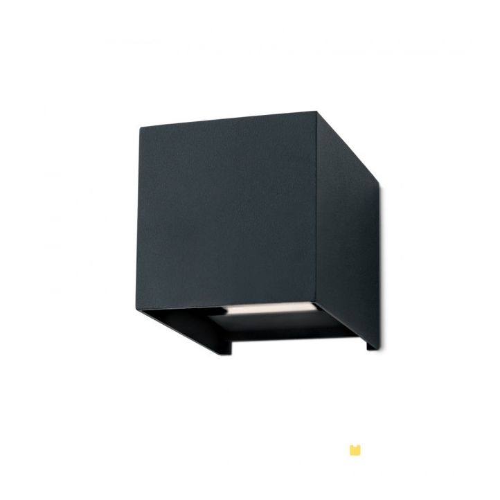 Hausmarke LED-Wandaußenleuchte CUBE AL 11-1192 anthrazit