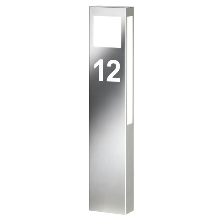CMD LED-Pollerleuchte AQUA PAULO mit Hausnummer Edelstahl 24/HN CMD LED-Pollerleuchte AQUA PAULO mit Hausnummer Edelstahl 24/HN