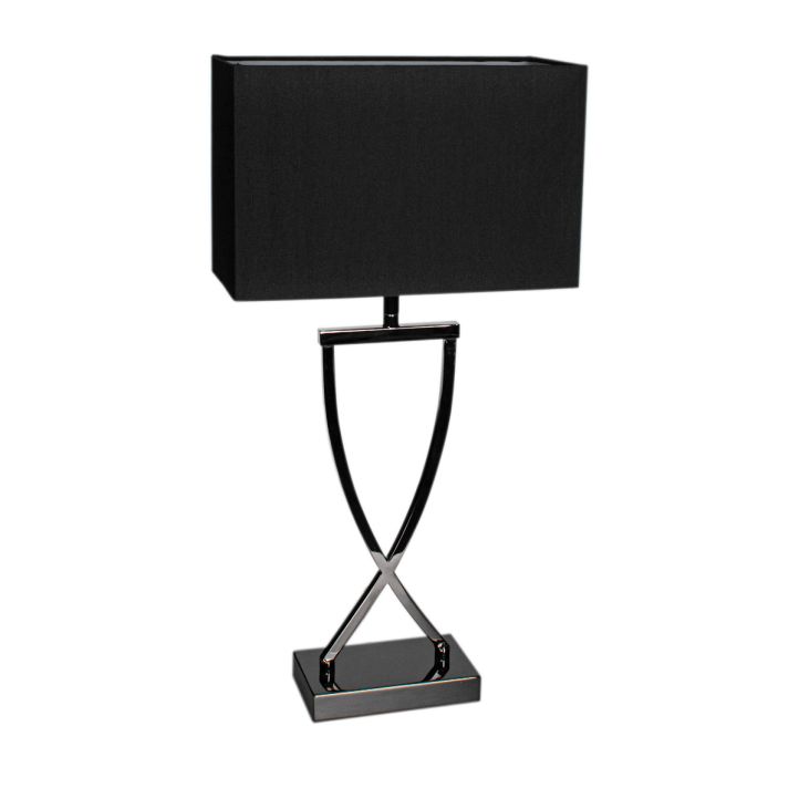 By Rydens Tischleuchte Omega Chrom Schwarz 52 cm 2820430-6513 By Rydens Tischleuchte Omega Chrom Schwarz 52 cm 2820430-6513