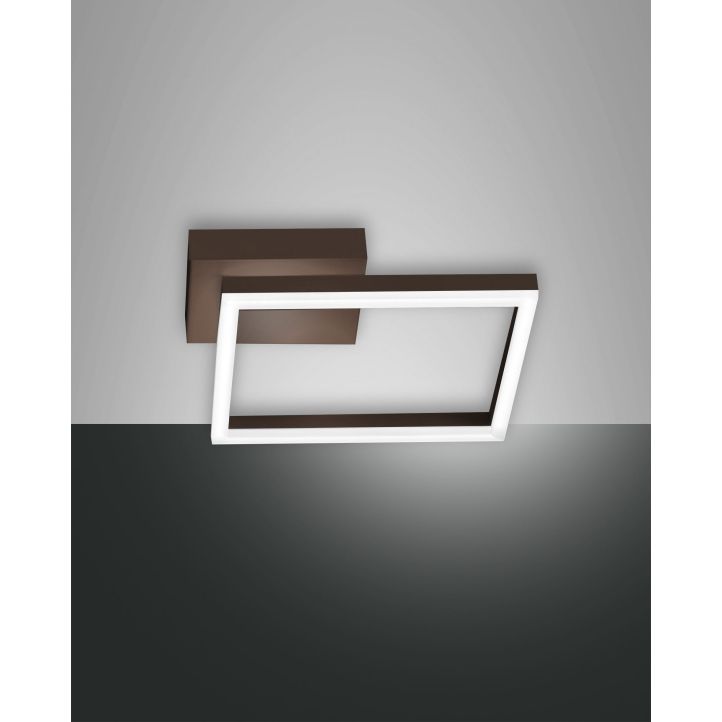LED-Wandleuchte Bard Rostbraun