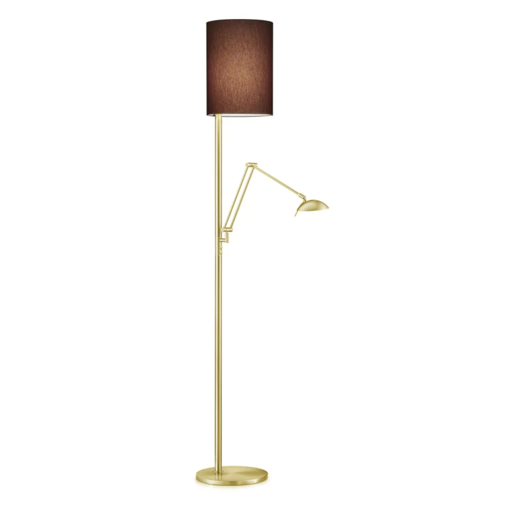 Kira Stehlampe mit Lesearme Messing Kira Stehlampe mit Lesearme Messing