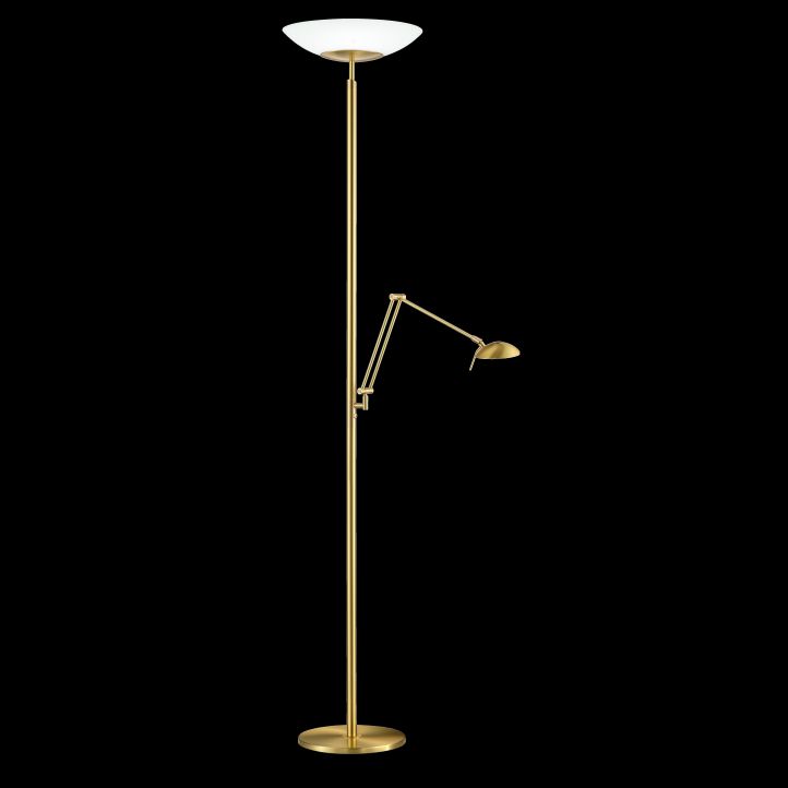 GKS Knapstein LED-Deckenfluter ELSA (mit Lesearm) Messing matt 41.955.03 GKS Knapstein LED-Deckenfluter ELSA (mit Lesearm) Messing matt 41.955.03