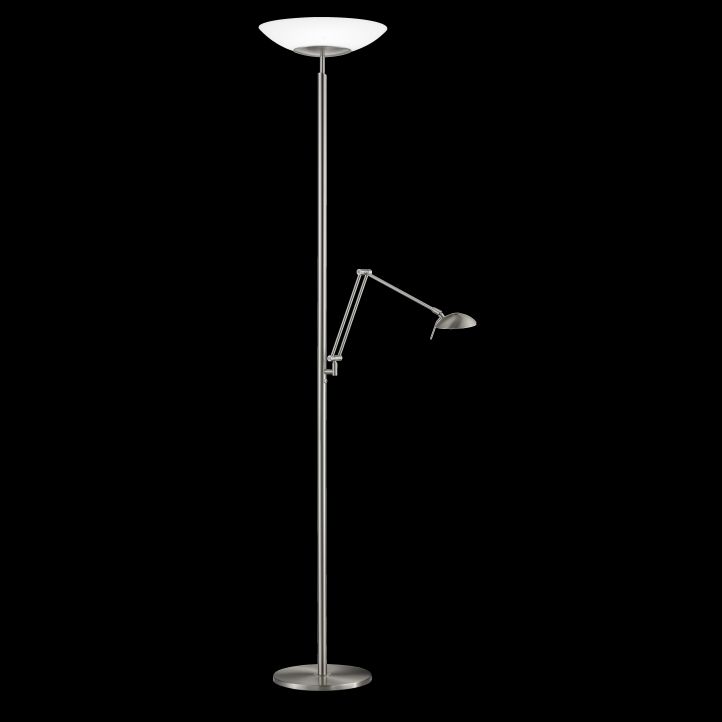 GKS Knapstein LED-Deckenfluter ELSA (mit Lesearm) Nickel matt 41.955.05 GKS Knapstein LED-Deckenfluter ELSA (mit Lesearm) Nickel matt 41.955.05