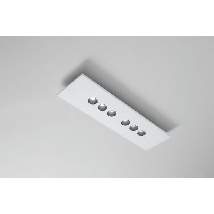 Icone-Minitallux LED-Deckenleuchte CONFORT6R 71cm weiß/schwarz 2700K/3000K CONFORT-P6R Icone-Minitallux LED-Deckenleuchte CONFORT6R 71cm weiß/schwarz 2700K/3000K CONFORT-P6R