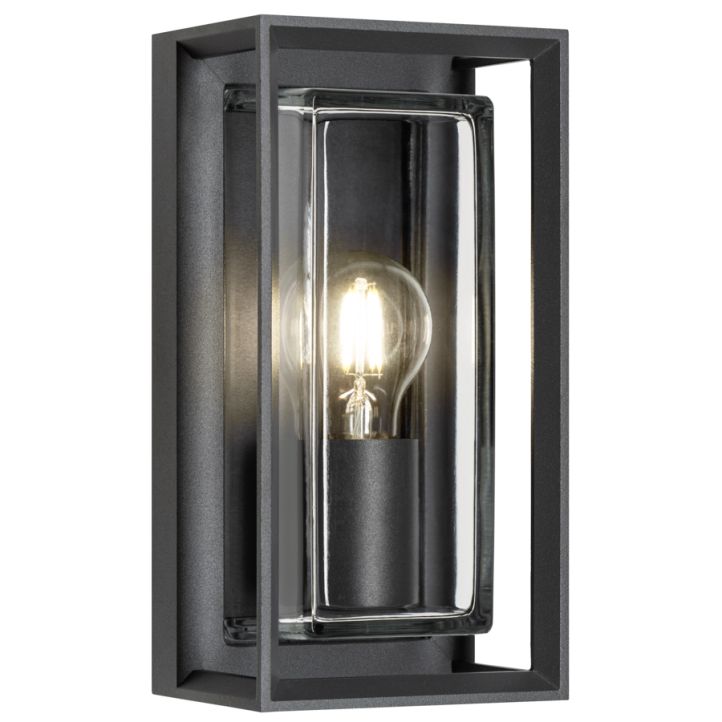 	LCD Wandaußenleuchte 25,6x13,1cm Graphit 5070