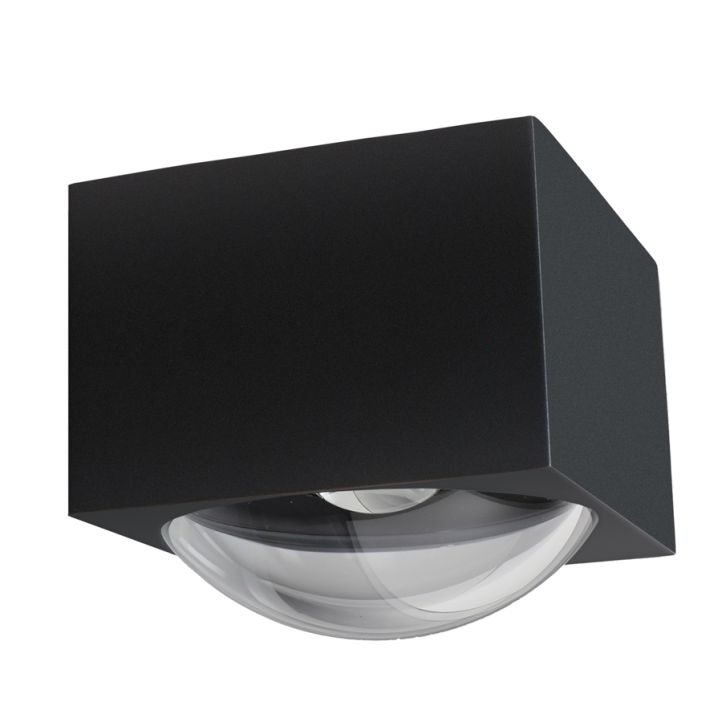 LCD LED-Wandaußenleuchte 10x11cm Graphit 5086
