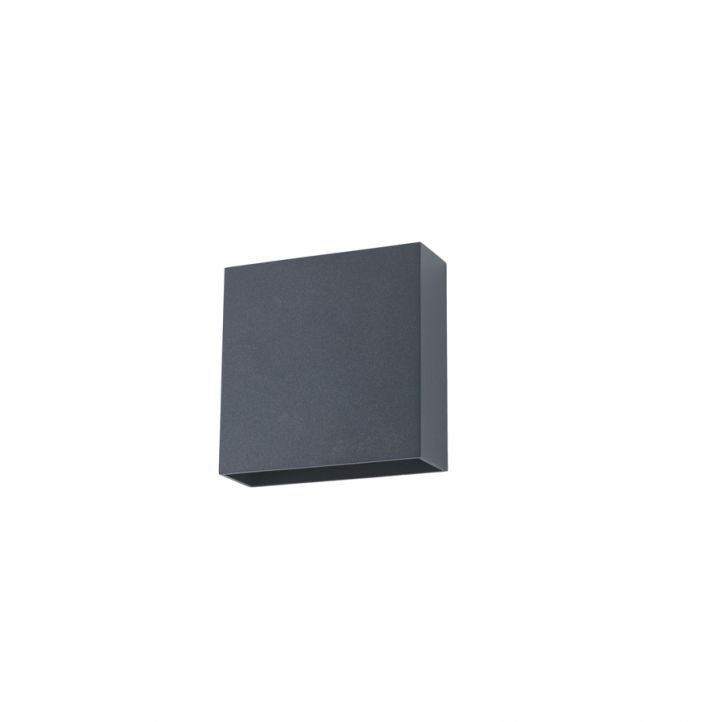 LCD LED-Wandaußenleuchte Up & Down 15x15cm Graphit 5111
